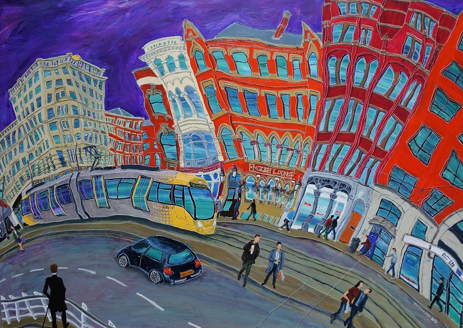 Painting of Northern Quarter, Manchester