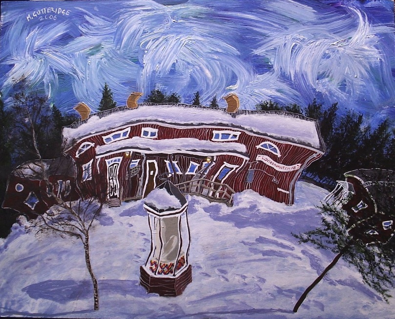 Painting of Lovikka in Sweden by Michael Gutteridge