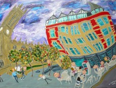 <i>Hanging Ditch, Manchester. </i>(50x70cm Acrylic on board.) Painted 2013.
SOLD