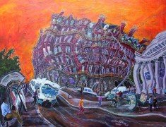 <i>The Midland Hotel, Manchester</i>(40x50cm. Acrylic on board) Painted 2006
SOLD