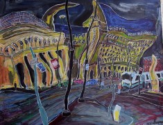 <i>St. Peter’s Square, Manchester, (Looking North) </i> (40x50cm. Acrylic on board) Painted 2000
SOLD