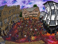 <i>Shambles Square, Manchester No. 6. </i>(40x50cm Acrylic on Board.) Painted 2016.
SOLD