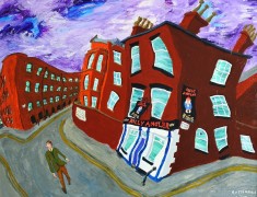 <i>The Jolly Angler, Ancoats, Manchester.</i> (50x40cm Acrylic on board.) Painted 2017.
FOR SALE Price available on request.